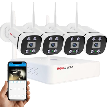 Home Security Camera System – 4K Wireless AI Surveillance Kit with Night Vision & Mobile App