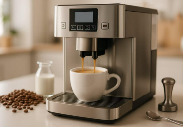 Premium Espresso Coffee Machine – Automatic Bean-to-Cup Coffee Maker with Built-in Grinder & Milk Frother