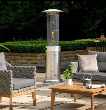 Outdoor Patio Heater – Premium 48,000 BTU Freestanding Propane Patio Heater with Safety Shut-Off
