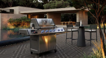 High-End Gas BBQ Grill – Premium 6-Burner Stainless Steel Propane Grill with Side Burner
