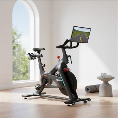 Indoor Exercise Bike – Premium Smart Stationary Bike with 22-Inch HD Touchscreen & Magnetic Resistance