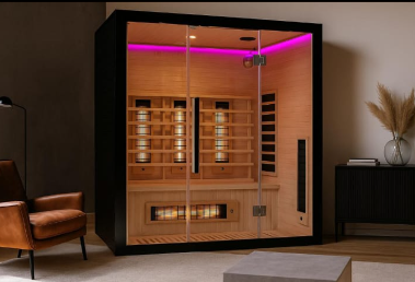 Infrared Sauna Cabin – 2-Person Far Infrared Home Sauna with Carbon Heaters & Bluetooth Audio