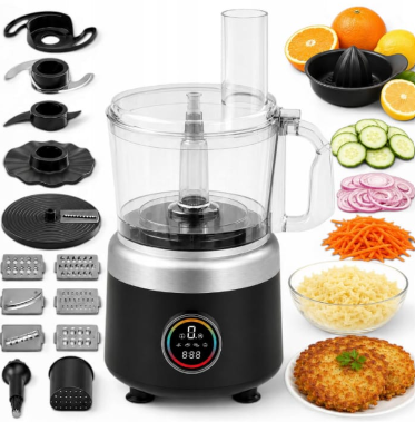 Premium Food Processor – 14-Cup Multi-Function Food Processor with Stainless Steel Blades