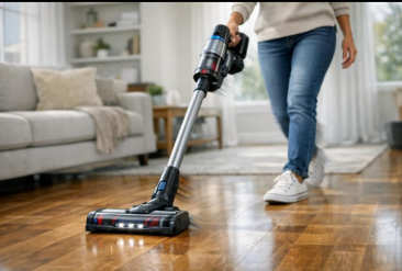 Cordless Stick Vacuum Cleaner – Powerful Lightweight Vacuum with HEPA Filtration & LED Display