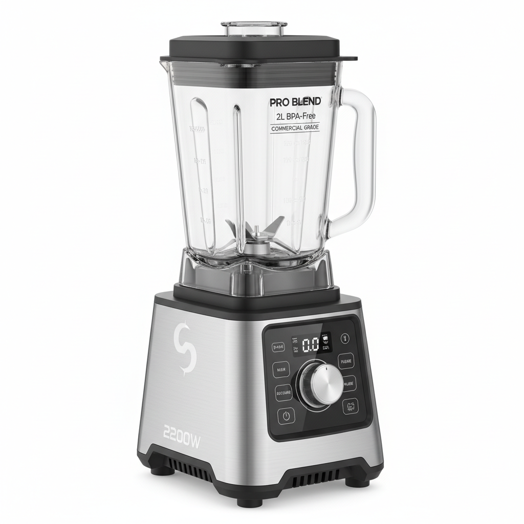 Commercial Blender – 2200W High-Speed Professional Blender with 2L BPA-Free Jar