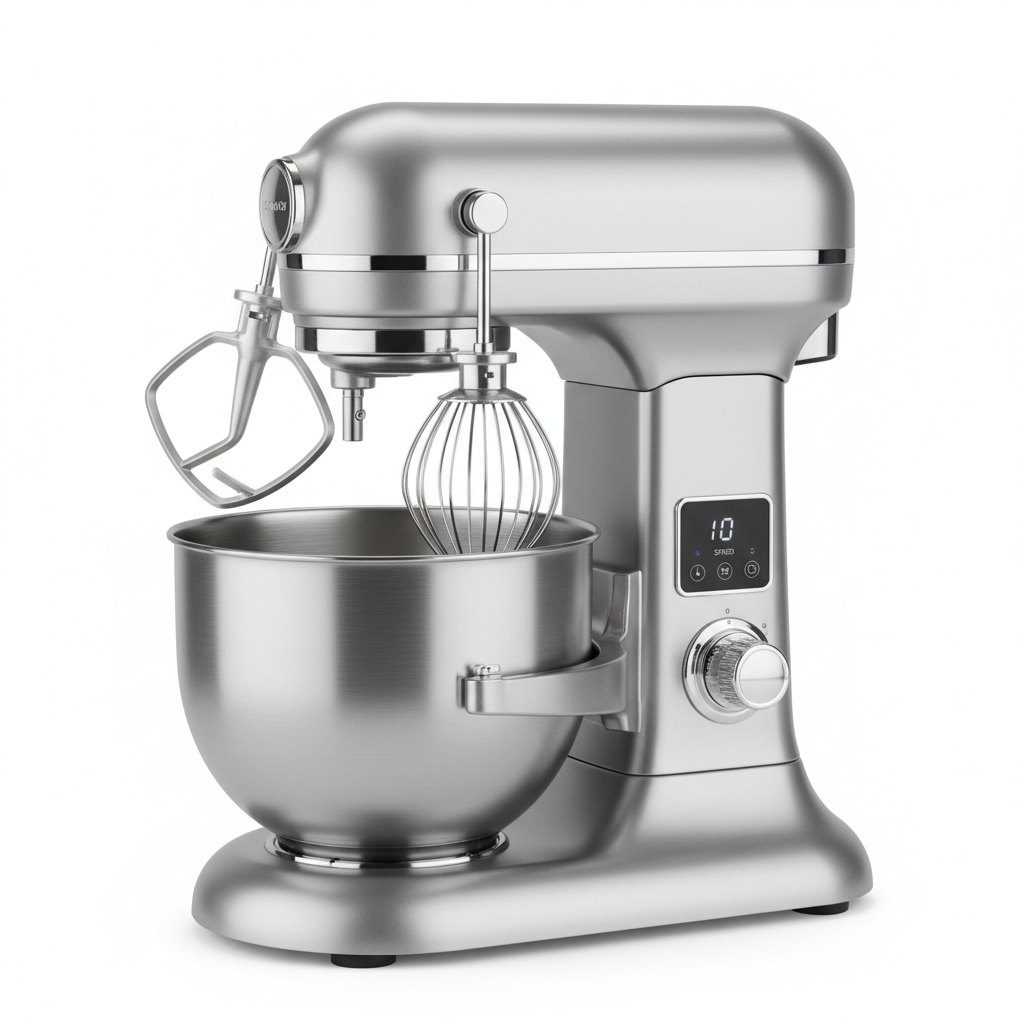 Commercial Stand Mixer – 7-Quart Professional Kitchen Mixer with 10-Speed Control & Stainless Steel Bowl
