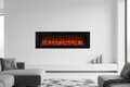 Electric Fireplace – 60-Inch Smart Wall-Mounted & Recessed Electric Fireplace with Adjustable LED Flames