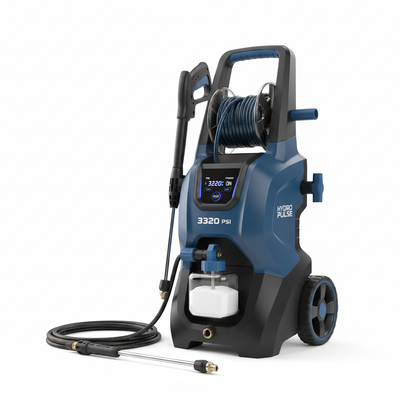 Electric Pressure Washer – 3200 PSI High-Power Pressure Cleaner with Foam Cannon & Hose Reel