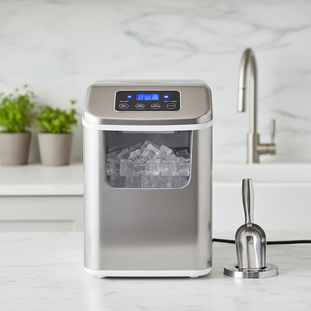 Home Ice Maker Machine – Premium Countertop Ice Maker with Self-Cleaning Function & Large Capacity