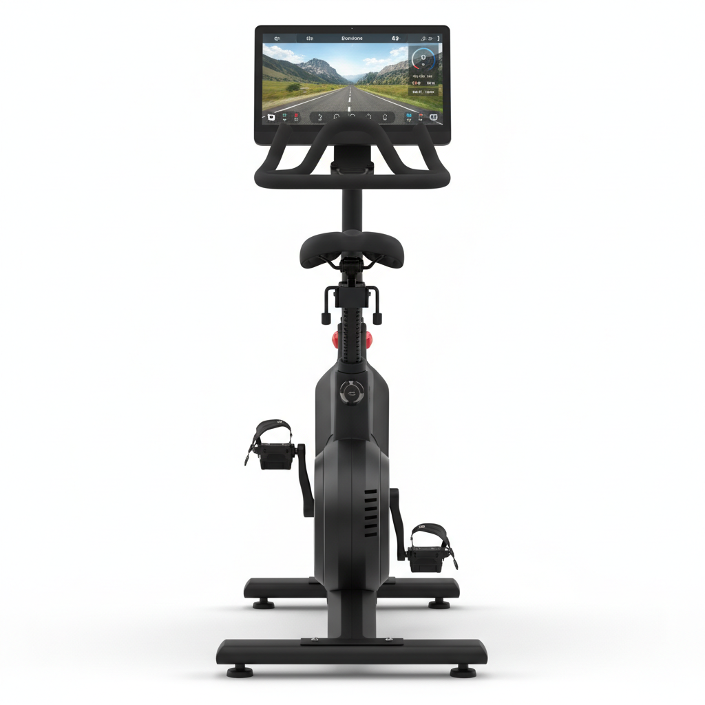 Indoor Exercise Bike – Premium Smart Stationary Bike with 22-Inch HD Touchscreen & Magnetic Resistance