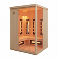 Infrared Sauna Cabin – 2-Person Far Infrared Home Sauna with Carbon Heaters & Bluetooth Audio