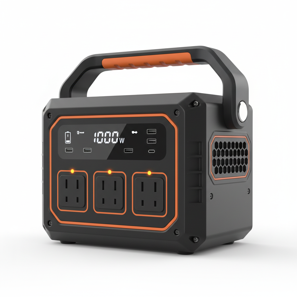Portable Power Station 1000W – Fast Charging Lithium Backup Battery