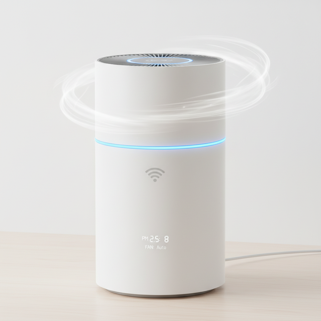 Smart Air Purifier – HEPA H13 Air Cleaner with Wi-Fi App Control & Air Quality Monitor